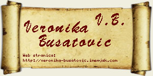 Veronika Bušatović vizit kartica